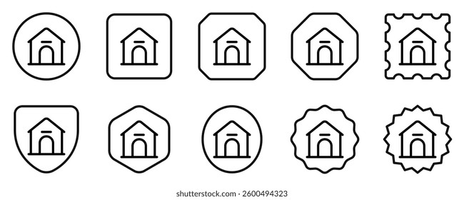 Editable doghouse, kennel vector icon. Veterinary, animal, pet care, pet shop. Part of a big icon set family. Perfect for business, web and app interfaces, presentations, infographics, etc
