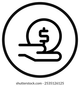 Editable donation hand gesture vector icon. Part of a big icon set family. Perfect for web and app interfaces, presentations, infographics, etc