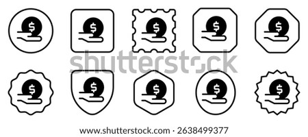 Editable donation hand gesture vector icon. Part of a big icon set family. Perfect for web and app interfaces, presentations, infographics, etc
