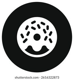 Editable donut, doughnut vector icon. Bakery, cooking, food. Part of a big icon set family. Perfect for web and app interfaces, presentations, infographics, etc