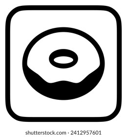 Editable donut vector icon. Bakery, coffee shop, restaurant, drink, beverages. Part of a big icon set family. Perfect for web and app interfaces, presentations, infographics, etc