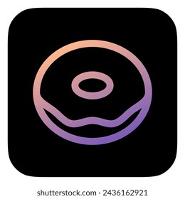 Editable donut vector icon. Bakery, coffee shop, restaurant, drink, beverages. Part of a big icon set family. Perfect for web and app interfaces, presentations, infographics, etc