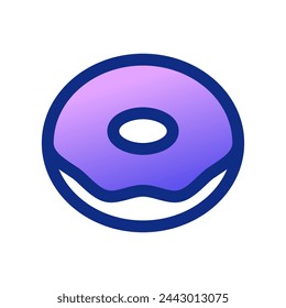 Editable donut vector icon. Bakery, coffee shop, restaurant, drink, beverages. Part of a big icon set family. Perfect for web and app interfaces, presentations, infographics, etc