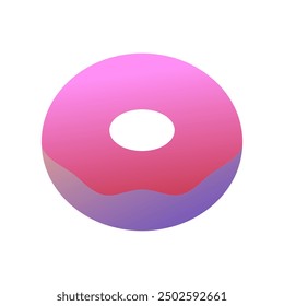 Bearbeitbares Donut-Vektorsymbol. Bäckerei, Café, Restaurant, Getränke, Getränke. Teil einer großen Ikone-Set-Familie. Perfekt für Web- und App-Schnittstellen, Präsentationen, Infografiken usw.