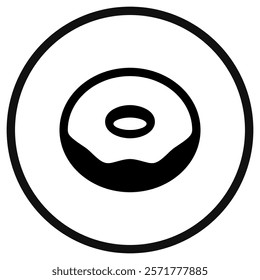 Editable donut vector icon. Bakery, coffee shop, restaurant, drink, beverages. Part of a big icon set family. Perfect for web and app interfaces, presentations, infographics, etc