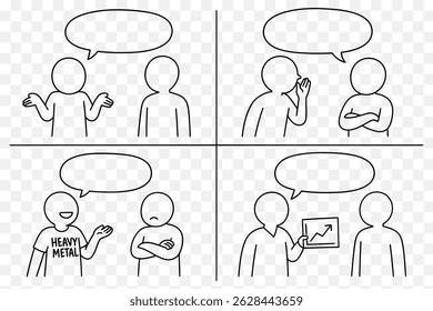  Modelo Editável de tira de desenho - Reações Casuais Nicho Humor Painéis