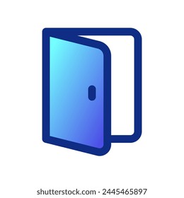Editable door, entrance, port vector icon. Construction, tools, industry. Part of a big icon set family. Perfect for web and app interfaces, presentations, infographics, etc