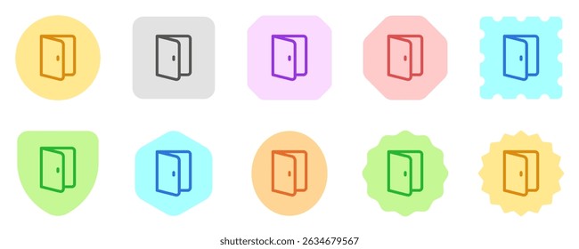 Editable door, entrance, port vector icon. Construction, tools, industry. Part of a big icon set family. Perfect for web and app interfaces, presentations, infographics, etc