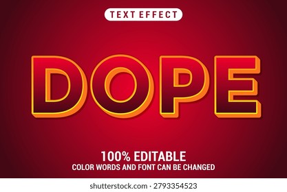 Editable Dope text style effect