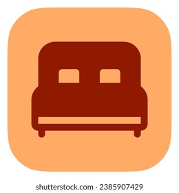 Editable double bed vector icon. Part of a big icon set family. Perfect for web and app interfaces, presentations, infographics, etc