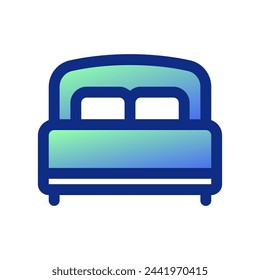 Editable double bed vector icon. Part of a big icon set family. Perfect for web and app interfaces, presentations, infographics, etc