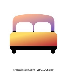 Editable double bed vector icon. Part of a big icon set family. Perfect for web and app interfaces, presentations, infographics, etc