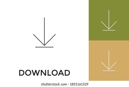 Descarga editable Icono de línea delgada con título. Útil para aplicaciones móviles, sitio web, software y medios impresos.