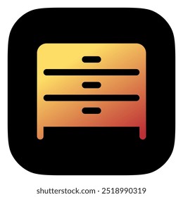 Editable drawer vector icon. Part of a big icon set family. Perfect for web and app interfaces, presentations, infographics, etc