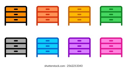 Editable drawer vector icon. Part of a big icon set family. Perfect for web and app interfaces, presentations, infographics, etc