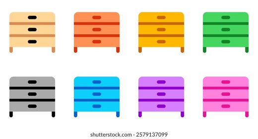 Editable drawer vector icon. Part of a big icon set family. Perfect for web and app interfaces, presentations, infographics, etc