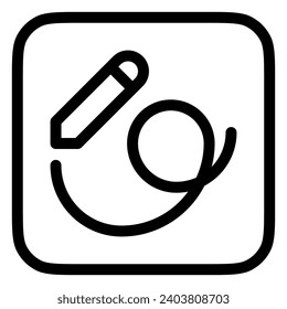 Editable drawing, pen vector icon. Part of a big icon set family. Perfect for web and app interfaces, presentations, infographics, etc