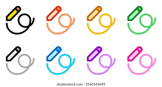 Editable drawing, pen vector icon. Part of a big icon set family. Perfect for web and app interfaces, presentations, infographics, etc