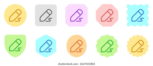 Icono de Vector de pluma de dibujo editable. Parte de una gran familia de iconos. Perfecto para interfaces de Web y App, presentaciones, infografías, etc