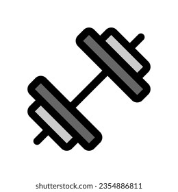 Editable dumbbell vector icon. Part of a big icon set family. Perfect for web and app interfaces, presentations, infographics, etc