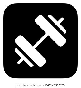 Editable dumbbell vector icon. Part of a big icon set family. Perfect for web and app interfaces, presentations, infographics, etc