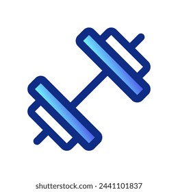 Editable dumbbell vector icon. Part of a big icon set family. Perfect for web and app interfaces, presentations, infographics, etc