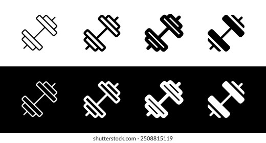 Editable dumbbell vector icon. Part of a big icon set family. Perfect for web and app interfaces, presentations, infographics, etc