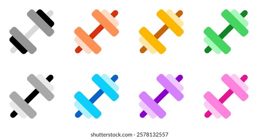 Editable dumbbell vector icon. Part of a big icon set family. Perfect for web and app interfaces, presentations, infographics, etc