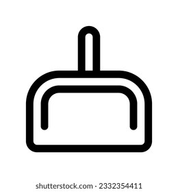Editable dustpan vector icon. Part of a big icon set family. Perfect for web and app interfaces, presentations, infographics, etc