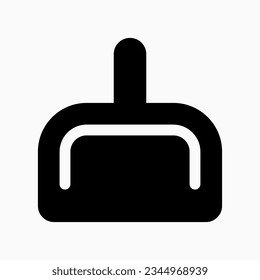 Editable dustpan vector icon. Part of a big icon set family. Perfect for web and app interfaces, presentations, infographics, etc