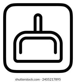Editable dustpan vector icon. Part of a big icon set family. Perfect for web and app interfaces, presentations, infographics, etc