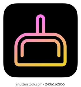 Icono de vector de recogedor editable. Parte de una gran familia de iconos. Perfecto para interfaces web y aplicaciones, presentaciones, infografías, etc