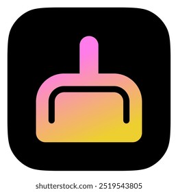 Icono de Vector de recogedor editable. Parte de una gran familia de iconos. Perfecto para interfaces de Web y App, presentaciones, infografías, etc