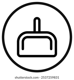 Icono de Vector de recogedor editable. Parte de una gran familia de iconos. Perfecto para interfaces de Web y App, presentaciones, infografías, etc