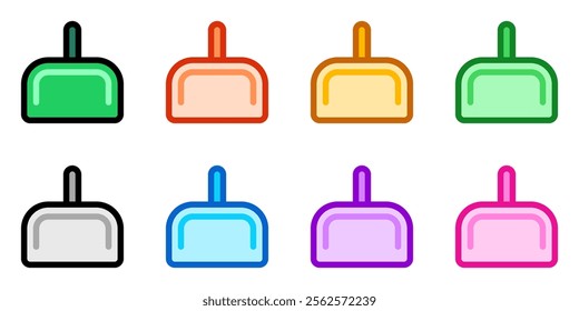 Editable dustpan vector icon. Part of a big icon set family. Perfect for web and app interfaces, presentations, infographics, etc