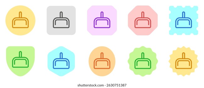 Editable dustpan vector icon. Part of a big icon set family. Perfect for web and app interfaces, presentations, infographics, etc