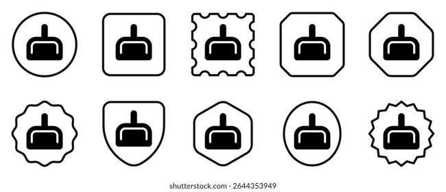 Editable dustpan vector icon. Part of a big icon set family. Perfect for web and app interfaces, presentations, infographics, etc