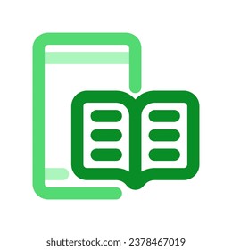 Editable e-book reader app vector icon. Online learning, course, tutorial. Part of a big icon set family. Perfect for web and app interfaces, presentations, infographics, etc