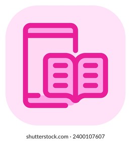 Editable e-book reader app vector icon. Online learning, course, tutorial. Part of a big icon set family. Perfect for web and app interfaces, presentations, infographics, etc