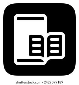 Editable e-book reader app vector icon. Online learning, course, tutorial. Part of a big icon set family. Perfect for web and app interfaces, presentations, infographics, etc