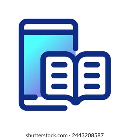 Editable e-book reader app vector icon. Online learning, course, tutorial. Part of a big icon set family. Perfect for web and app interfaces, presentations, infographics, etc