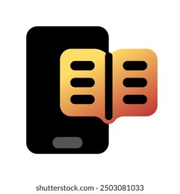 Editable e-book reader app vector icon. Online learning, course, tutorial. Part of a big icon set family. Perfect for web and app interfaces, presentations, infographics, etc