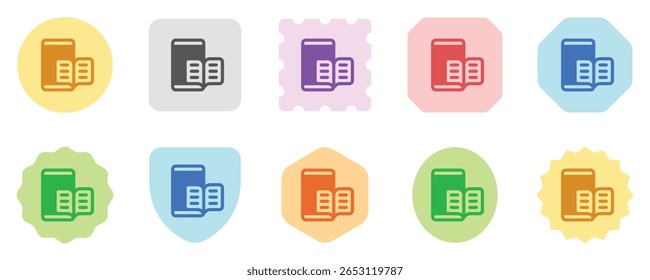 Ícone vetorial do aplicativo leitor de e-book editável. Aprendizagem online, curso, tutorial. Parte de uma grande família de conjuntos de ícones. Perfeito para interfaces web e app, apresentações, infográficos, etc