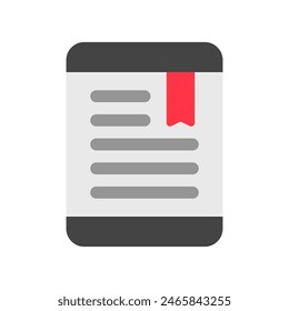 Editable e-book reader vector icon. Online learning, course, tutorial. Part of a big icon set family. Perfect for web and app interfaces, presentations, infographics, etc