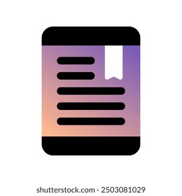 Editable e-book reader vector icon. Online learning, course, tutorial. Part of a big icon set family. Perfect for web and app interfaces, presentations, infographics, etc