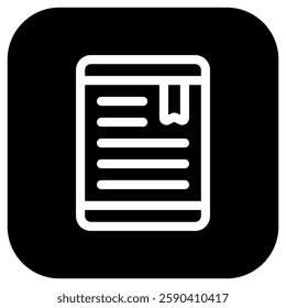 Editable e-book reader vector icon. Online learning, course, tutorial. Part of a big icon set family. Perfect for web and app interfaces, presentations, infographics, etc