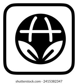 Editable eco-friendly, environmentally friendly, ecology, leaves, earth, planet vector icon. Part of a big icon set family. Perfect for web and app interfaces, presentations, infographics, etc