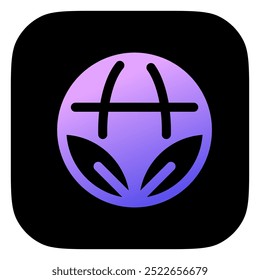 Editable eco-friendly, environmentally friendly, ecology, leaves, earth, planet vector icon. Part of a big icon set family. Perfect for web and app interfaces, presentations, infographics, etc
