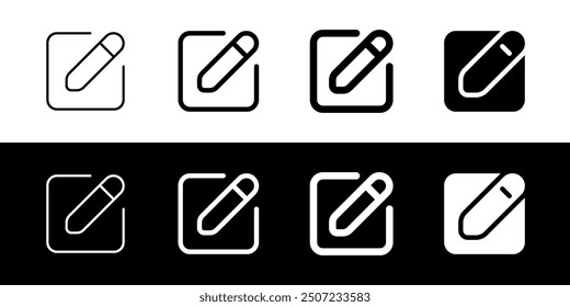 Editable edit text, type new, compose vector icon. Part of a big icon set family. Perfect for web and app interfaces, presentations, infographics, etc