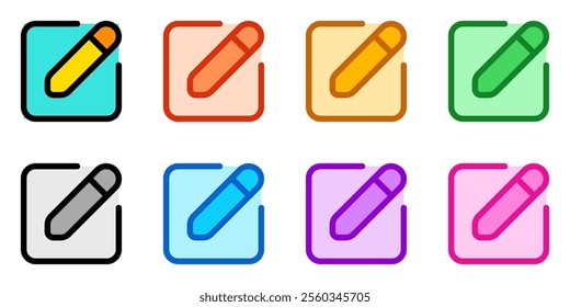 Editable edit text, type new, compose vector icon. Part of a big icon set family. Perfect for web and app interfaces, presentations, infographics, etc